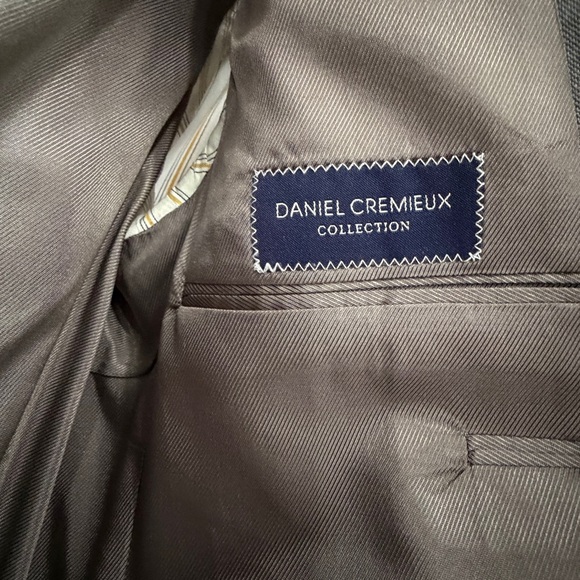 Loro Piana Italy 100% Wool Blazer Sport Coat USA 42 Gray Check 2 Button Dillards - Picture 8 of 16